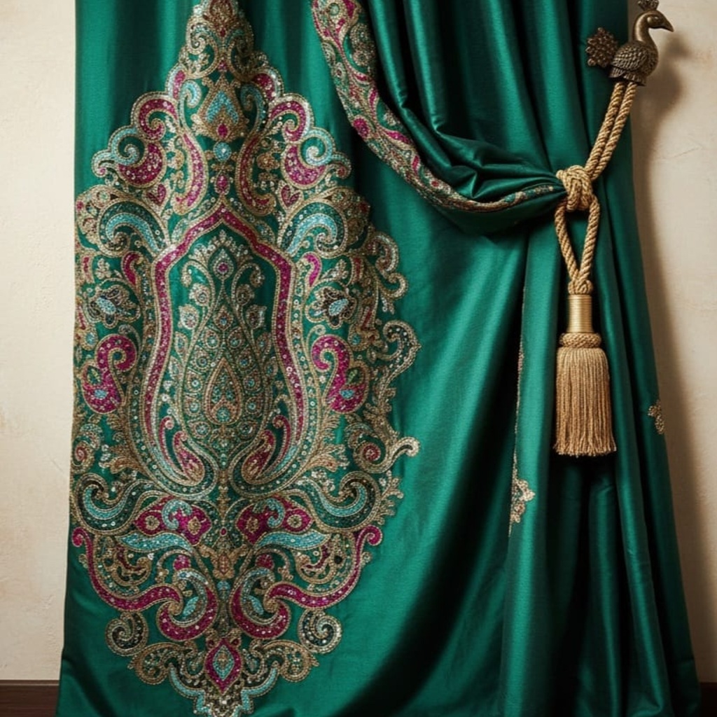 Decorative curtain sample